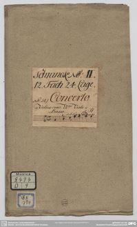 Partition complète violon Concerto - Johann Gottlieb Graun