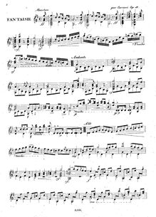 Partition complète (cleaned-up scan), Fantaisie des plus jolis airs de  Robin des Bois , Op.19