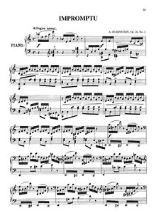 Partition complète, 2 Morceaux, Op.26, Rubinstein, Anton par Anton Rubinstein
