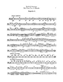 Partition basson 1, 2, Blaník, D minor, Smetana, Bedřich