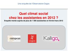 Quel climat social chez les assistantes en 2012?