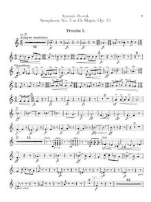 Partition trompette 1, 2 (en F, E), Symphony No.3, Symfonie č.3