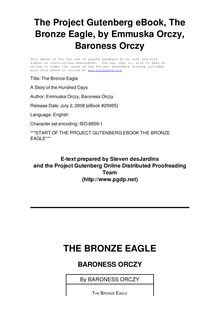 The Bronze Eagle - A Story of the Hundred Days