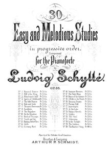 Partition , Blind man s buff, 30 Easy et Melodious études, 30 Etudes faciles et progressives p. Piano.
