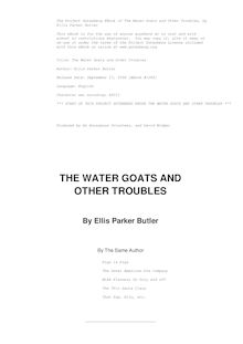 The Water goats and other troubles