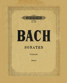Partition Color Covers, 6 violoncelle , Bach, Johann Sebastian