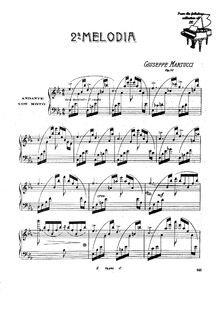 Partition complète, Melodia No.2, Op.21, Martucci, Giuseppe