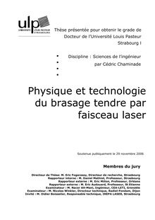 Discipline Sciences de l ingénieur par Cédric Chaminade