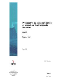 Prospective du transport aérien et impact sur les transports terrestres.
