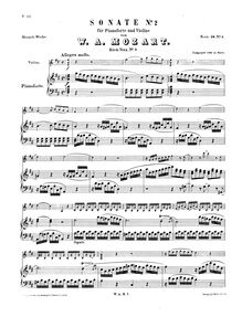 Partition de piano, violon Sonata, Violin Sonata No.2