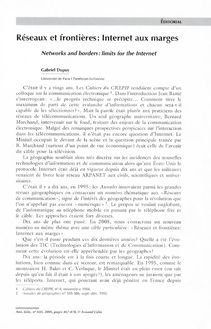 Réseaux et frontières : Internet aux marges - article ; n°645 ; vol.114, pg 467-470