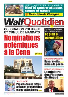 Walf Quotidien N° 9480 - du lundi 06 novembre 2023