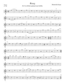 Partition ténor viole de gambe, octave aigu clef, Secular travaux par Heinrich Isaac