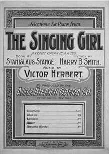 Partition de piano, pour Singing Girl, Herbert, Victor par Victor Herbert
