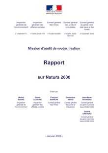 Natura 2000 : mission d audit de modernisation