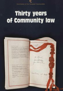 Thirty years of Community law
