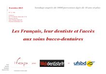 IFOP : Les Français, leur dentiste et l’accès aux soins bucco-dentaires
