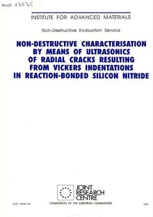 Non-destructive characterization by means of ultrasonics of radial cracks resulting from vickers indentations in reaction-bonded silicon nitride