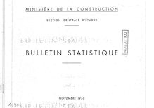 Bulletin statistique de la construction - Permis de construire - Logements. Années 1952-1969 (Edition 1956-1970). Récapitulatif. : novembre
