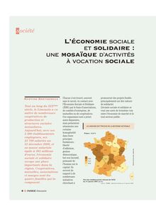 L économie sociale et solidaire : une mosaïque d activités à vocation sociale