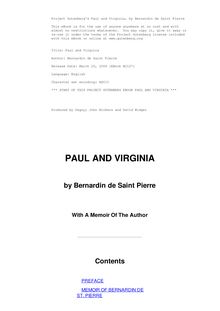 Paul et Virginie. English