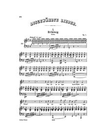 Partition complète, Erlkönig, D.328 (Op.1), The ErlkingLe Roi des Aulnes par Franz Schubert