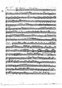 Partition hautbois 1, Symphonie No.1, B♭ major, Gossec, François Joseph
