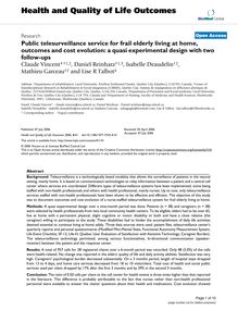 Public telesurveillance service for frail elderly living at home, outcomes and cost evolution: a quasi experimental design with two follow-ups