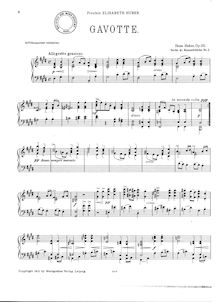 Partition No.2 - Gavotte, 6 Kleine Konzertstücke, Op.131, 6 Kleine Konzertstücke für Prüfungszwecke und Vortragsabende