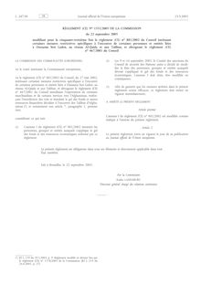 Règlement (CE) no 1551/2005 de la Commission du 22.9.05 instituant ...