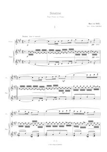 Partition de piano, Sonatine, Sonatina, F♯ minor, Ravel, Maurice