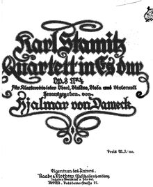 Partition violon, Six quatuors, Stamitz, Carl Philipp