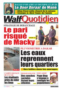 Walf Quotidien N°9095 du jeudi 21 Juillet 2022