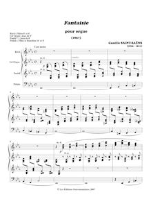 Partition complète, Fantasie No.1, Première Fantaisie, E♭ major