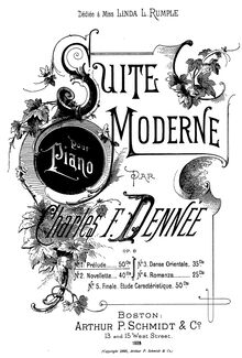 Partition , Prélude,  Moderne, Op.8, Dennée, Charles