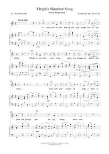 Partition Medium voix (F major, anglais text), Simple chansons, Op.76
