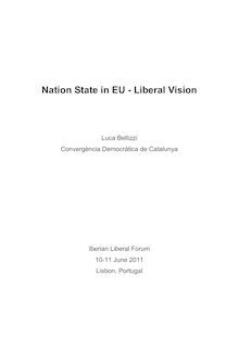 Nation State in EU Liberal Vision