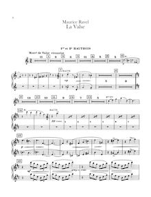 Partition hautbois 1/2, 3 (doubles anglais cor, La valse, Poème chorégraphique