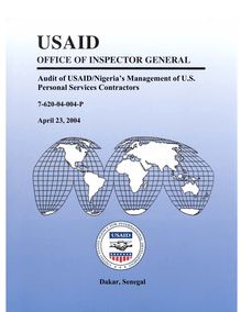 Audit of USAID Nigerias Management of U.S.