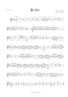 Partition flûte 1, Requiem en D minor, D minor, Fauré, Gabriel