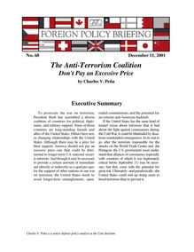 The Anti-Terrorism Coalition: Don't Pay an Excessive Price