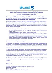 INOA, la révolution coloration de L Oréal Professionnel investit ...
