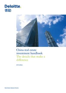 China real estate investment handbook: The details that make a difference