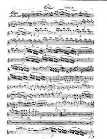 Partition violon, quintette pour flûte et cordes, Op.58, Krommer, Franz