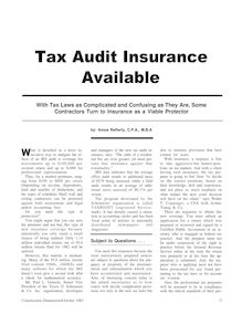 Tax Audit Insurance Available