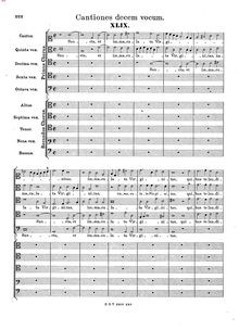 Partition concerts a 10 voci, Sacri Concentus quator, 5, 6, 7, 8, 9, 10 & 12 vocum