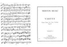 Partition parties complètes, 3 Concertant Duos pour 2 violons, WIV 3, 2, 1