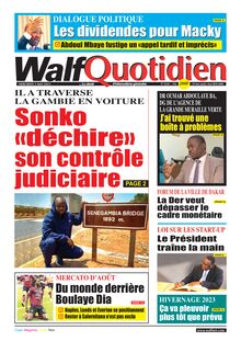 Walf Quotidien N°9330 - Du mercredi 3 mai 2023