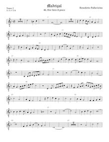 Partition ténor viole de gambe 2, octave aigu clef, Madrigali a 5 voci, Libro 4