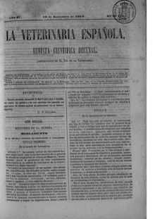 La veterinaria española, n. 118 (1860)